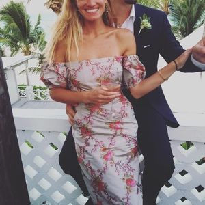 Brock collection brocade floral gown size 4 new with tags